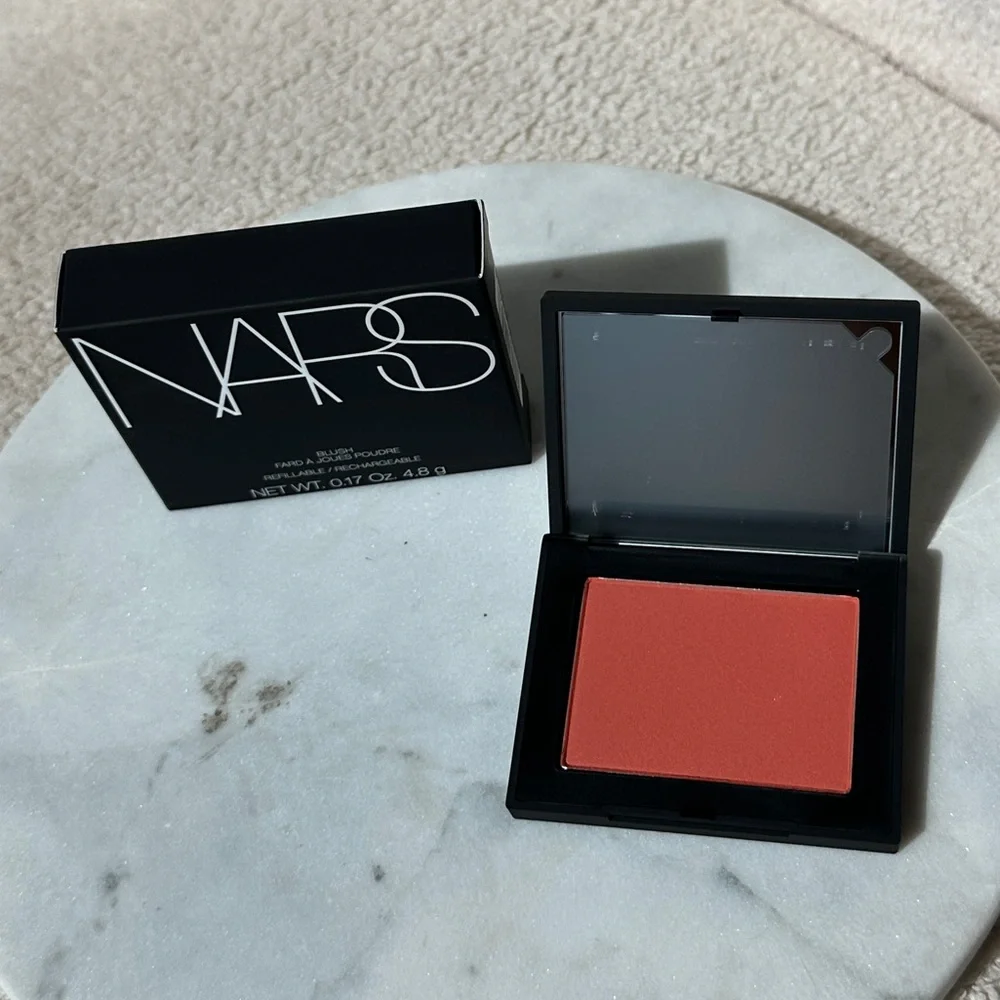 NIB NARS Talc-Free Blush in Obsession - 923 - Matte Papaya Coral Powder Blush